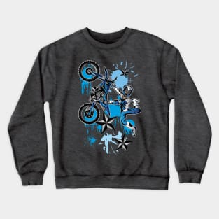 STAR SPLATTER DIRTBIKER Crewneck Sweatshirt